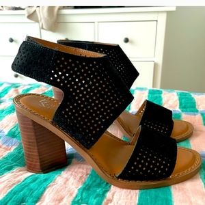 Franco Sarto Delores Sandal, Women's Size 8 M, Black NEW MSRP $99